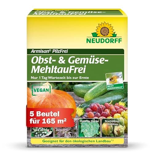 Neudorff Armisan PilzFrei Obst- & GemüseMehltauFrei - Bekämpft effektiv Echten Mehltau und Schorf an Obst, Gemüse und Rosen für 165 m², 50g Bio Öko Vegan