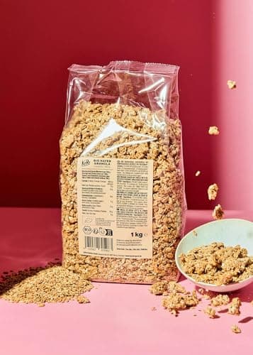 KoRo - Crunchy Bio Hafer Granola 1 kg - 100% Bio-Qualität - Vegan - Mit Reissirup gesüßt Bio Vegan