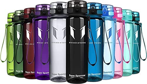 Super Sparrow Trinkflasche - Tritan Wasserflasche - 1000ml - BPA-frei - Ideale Sportflasche - Sport, Wasser, Fahrrad, Fitness, Uni, Outdoor - Leicht, Nachhaltig Öko