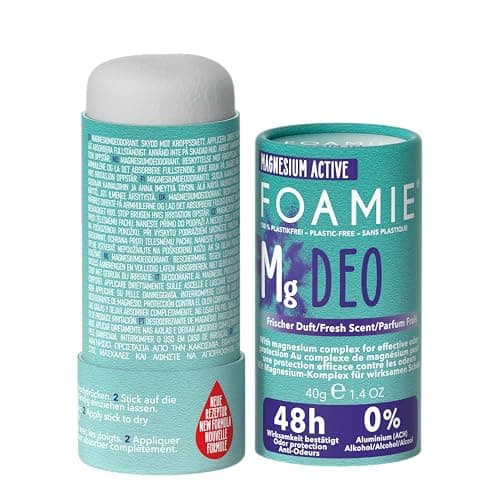 Foamie Festes Deodorant "Rain In The Woods", 48h Deo-Stick mit Frischem Duft, Deodorant ohne Aluminium & Alkohol, vegan & plastikfrei, 40g Öko Vegan