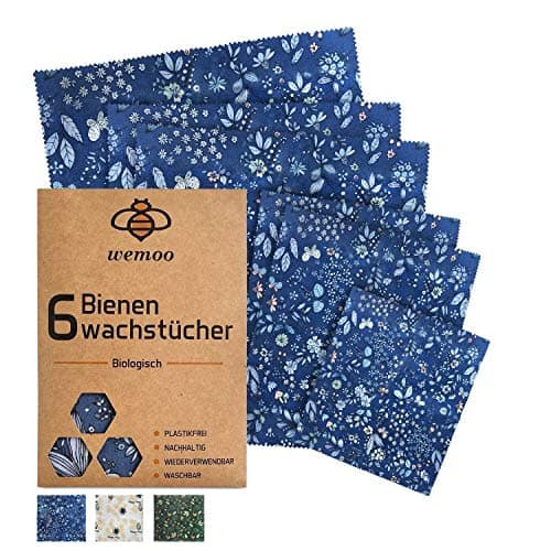 Bienenwachstücher für Lebensmittel I Wiederverwendbare Wachstücher I Beeswax Wrap I Bienenwachstuch I Frischhaltefolie wiederverwendbar I Plastikfreie Produkte I Wachstuch I Wachspapier Zero Waste Bio Öko