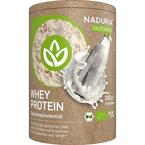 Naduria Bio Proteinpulver Whey Ungesüßt, 4 x 300g Bio