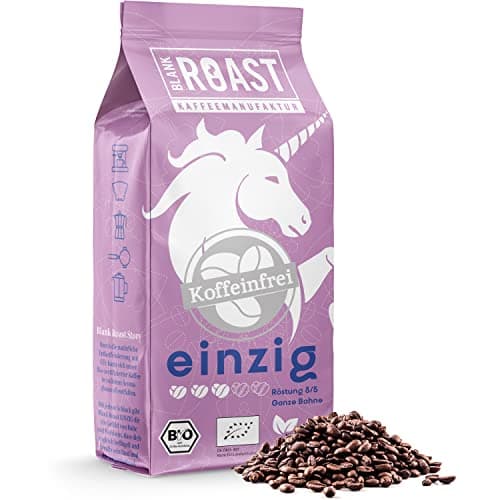 Blank Roast - EINZIG - 1kg - BIO Kaffeebohnen koffeinfrei - 100% Arabica aus Peru - schonend & umweltfreundlich entkoffeiniert - säurearm mit voller Crema - ideal für jede Zubereitungsart Bio Öko