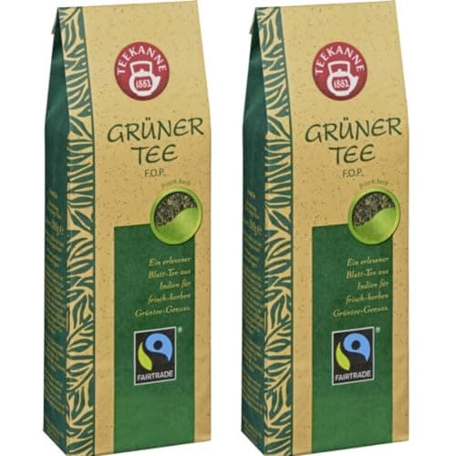 Teekanne Fairtrade Grüner Tee 250 Gramm x 2 STÜCK Öko