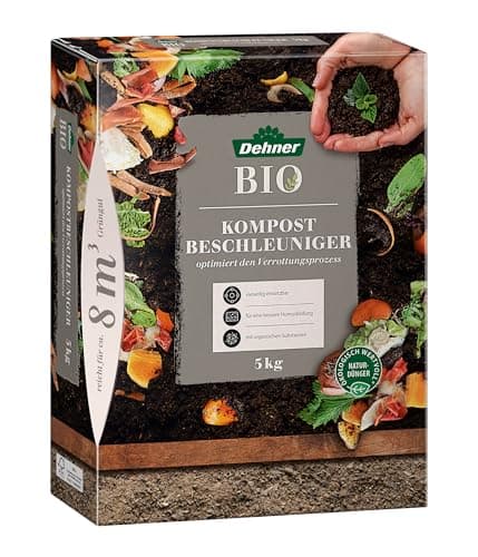 Dehner Bio Kompostbeschleuniger, hochwertiger Naturdünger, Schnellkomposter, ökologische Komposthilfe, biologisch, organisch mineralisch, 5 kg, für ca. 8 qm Grüngut, bunt Bio Öko