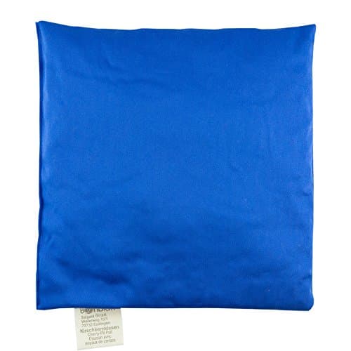 Bio Kirschkernkissen von Bonblatt® | ökoliogisch + nachhaltig | natürlich + fair in Deutschland produziert | Wärmekissen, Körnerkissen | für Erwachsene, Babys, Kinder + Tiere (19x19 cm, Blau) Bio Öko