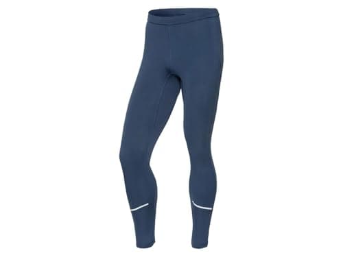 Generisch Crivit Herren Funktionsthights Sporthose Leggings Hose Lang Nachhaltig (DE/NL/SE/PL, Alphanumerisch, M, Regular, Regular, Blau) Öko