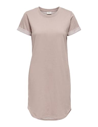 JDY Damen JDYIVY Life S/S Dress JRS NOOS Kleid, Adobe Rose, S Öko