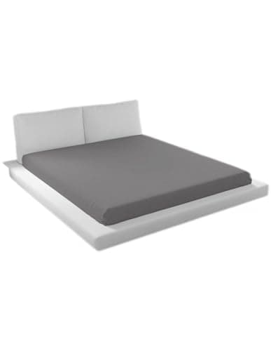 Spannbettlaken aus Bio-Baumwolle (Dunkelgrau, 160 x 200 cm) Bio Öko