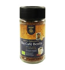 GEPA Premium Bio Café Benita - Instant Kaffee - 1 Karton (6 x 100g) Fair Trade Kaffee Bio Öko