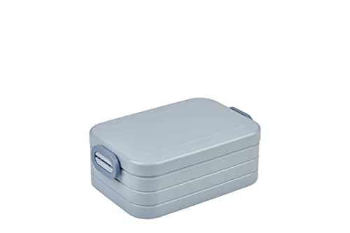 Mepal - Lunchbox Take a Break Midi - Brotdose To Go - Für 2 Sandwiches oder 4 Brotscheiben - Meal Prep Box - Essensbox mit Unterteilung - Spülmaschinenfest - 900 ml - Nordic Blue