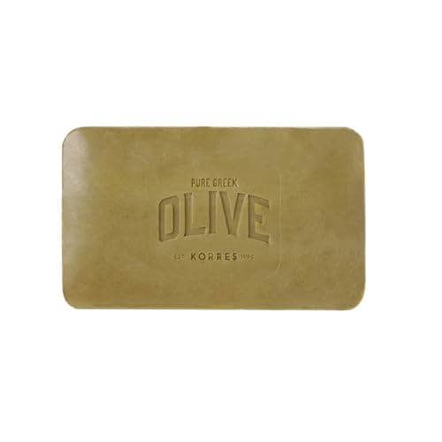 KORRES Olive Blossom Körperseife, festes Seifenstück mit extra nativem Olivenöl, nährend & feuchtigkeitsspendend, vegan, 125 g