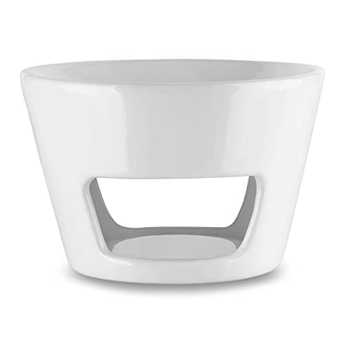 Aromabrenner - Große Duftlampe Keramik Weiß Ø 15cm - Höhe 10cm - Besten für Stressabbau - Aromatherapie - Entspannung - Aromalampe für Raumdüfte - Duftlampe für Raumerfrischung - 3 Kerzen Kostenlos