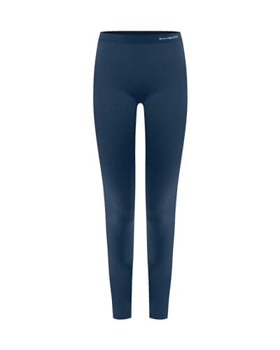 ecoBAMBOO Bambus Leggings Damen & Herren, Unisex Lange Leggins für Sport & Yoga (Navy, L-XL)