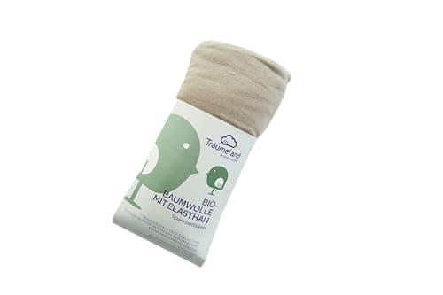 Träumeland Spannbettlaken Bio-Baumwolle mit Elasthan anthrazit 40 x 90 cm Bio