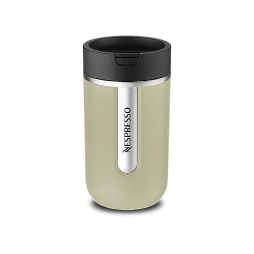NESPRESSO Travel Mug Small Sage Green 300ml | Thermobecher Kalt & Warm für Kaffee, Tee, Matcha etc. | Auslaufsicher, spülmaschinenfest | Kaffeebecher to go mit Deckel | Edelstahl Becher