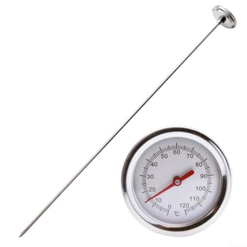 HOHOVYVY Kompostthermometer, Kompost-Thermometer Mit 50 Cm Sonde, -10°C Bis 100°C, Edelstahl, Wasserdicht, Für Gärtner
