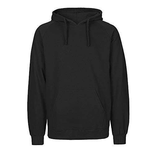 Neutral Herren Hoodie aus 100% Bio- und Fairtrade-Baumwolle | Nachhaltig, Bequem und Vielseitig | Perfekt für Freizeit und Alltag | Verschiedene Größen und Farben erhältlich | Schwarz, L Bio Öko
