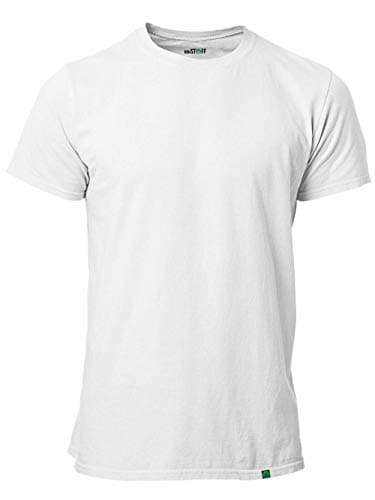 RohStoff 5er Pack Herren T-Shirt Bio, Fair, Vegan Weiß Gr. L Bio Vegan