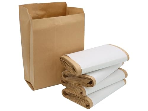 Bio-Kompostbeutel aus Kraftpapier, 10 Liter, 20 x 27 cm, 40 Stück, braun, kompostierbar Bio Öko