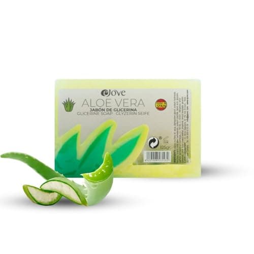 Ejove Aloe Vera Seife 125 g | Natürliche Aloe Vera Seife | Handgemachte Naturseife | Bio-Seife für Gesicht und Körper | Feuchtigkeitsspendende Seife ohne Sulfate | Vegane Seife für empfindliche Haut Bio Öko Vegan