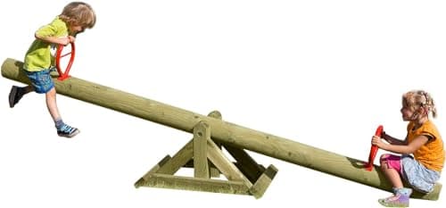 Gartenpirat Wippschaukel Kinderwippe Wippe 300 cm aus Holz TÜV geprüft