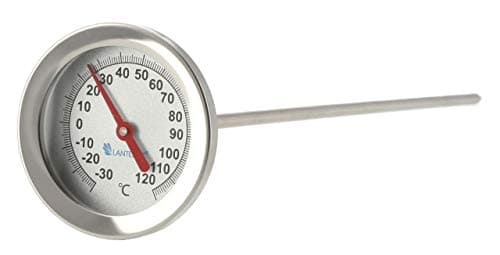 Lantelme Kompostthermometer Edelstahl mit mit 30cm langer Sonde | Temperaturüberwachung -30°C bis 120°C zur Förderung der Zersetzung | Analog Gewächshaus Kompost Thermometer für Garten Komposter