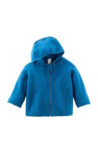 hessnatur Jacke Mädchen und Jungen Unisex Wollfleece aus Reiner Bio-Merinowolle | nachhaltig und fair hergestellt (Fair Wear Foundation) Bio Öko
