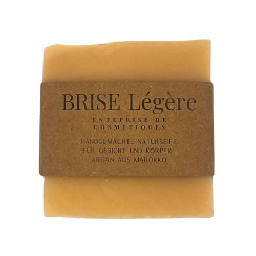 Brise Légère Arganöl Naturseife 100g – Palmölfreie, vegane Seife für empfindliche und unreine Haut, Hand-, Gesichts- & Duschseife, nachhaltig handgemacht, für alle Hauttypen Öko Vegan