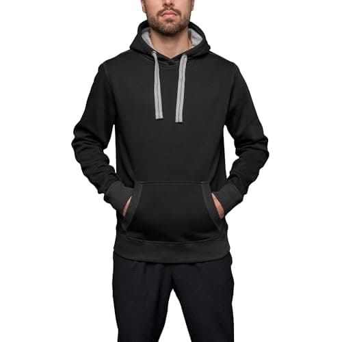HRM Unisex Sweat Hoodie I Premium Kapuzenpullover für Damen & Herren mit Kontrast-Innenfutter I Basic Hoodie Unisex I Damen- & Herren-Pullover I Hochwertige & nachhaltige Kleidung Öko