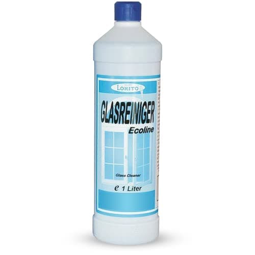 Lorito Glasreiniger Eco 1 Liter, Fensterreiniger mit Bio-Alkohol aus Agraranbau, für Glas Kunststoff Keramik, gebrauchsfertige Lösung Bio Öko