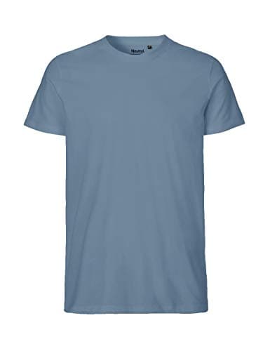 -Neutral- T-Shirt, 100% Bio-Baumwolle. Fairtrade, Oeko-Tex und Ecolabel Zertifiziert, Textilfarbe: Indigo, Gr.: M Bio Öko