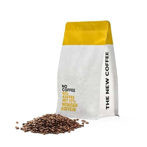 No Coffee® 75% weniger Koffein | mit Wasser entkoffeinierte Kaffeebohnen (750g) | Decaf Coffee Beans | Entkoffeinierter Kaffee | Kaffeebohnen entkoffeiniert | Bio Kaffee entkoffeiniert