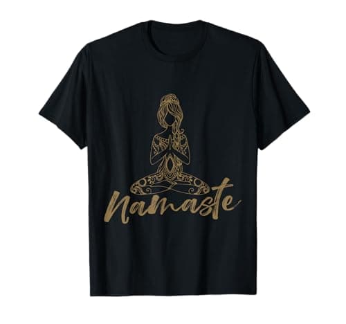 Yoga Damen Herren Fitness Spiritualität Meditation Namaste T-Shirt