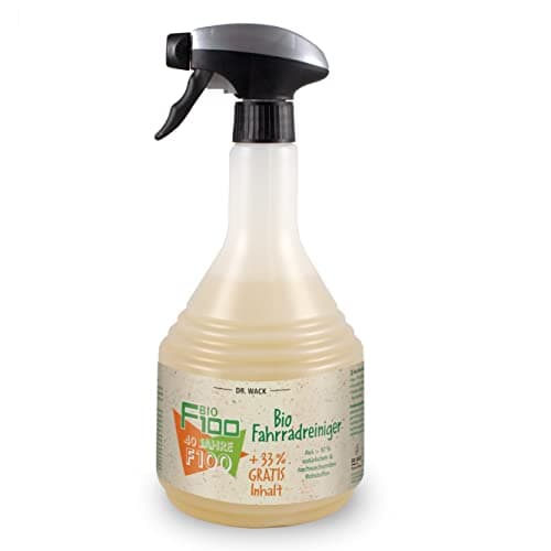DR. WACK F100 Bio Fahrradreiniger 1000 ml (33% mehr Inhalt gratis) - Limited Edition - Reinigungsmittel für Fahrräder - Bio Fahrradpflegemittel - Reinigungsspray biologisch abbaubar & materialschonend Bio Öko