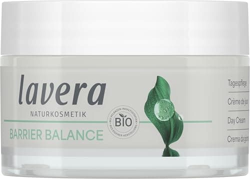 lavera Barrier Balance Tagespflege - Creme ohne Alkohol - ohne Parfüm - feuchtigkeitsspendend & regenerierend - stärkt Hautbarierre - Präbiotika - vegan - Naturkosmetik - 50 ml Bio Vegan
