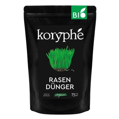 Koryphé Bio-Rasendünger 1,5 kg - biologischer, nachhaltiger & veganer Rasen-Dünger I Rasendünger-Bio umweltfreundlich I Für Streuwagen I Rasendünger Frühjahr, Sommer mit Langzeitwirkung Bio Öko Vegan
