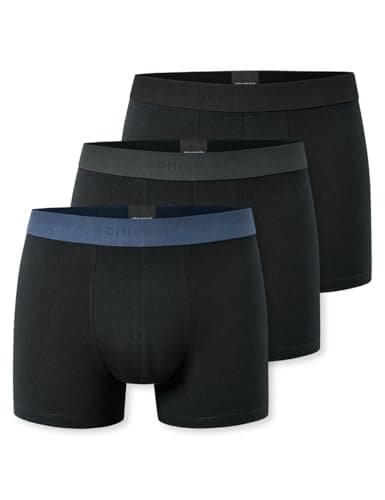 Schiesser Herren 3 Pack Boxershorts Bio Baumwolle Multipack - 95/5 Organic Bio