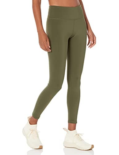 Amazon Essentials Damen Active Sculpt Workout Athleisure Mid Rise Leggings in voller Länge (erhältlich in Übergröße), Olivgrün, Größe M Öko
