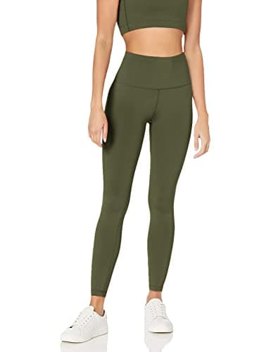 Amazon Essentials Damen Active Sculpt Workout Athleisure Leggings mit hohem Bund in voller Länge (erhältlich in Übergrößen), Olivgrün, S Öko