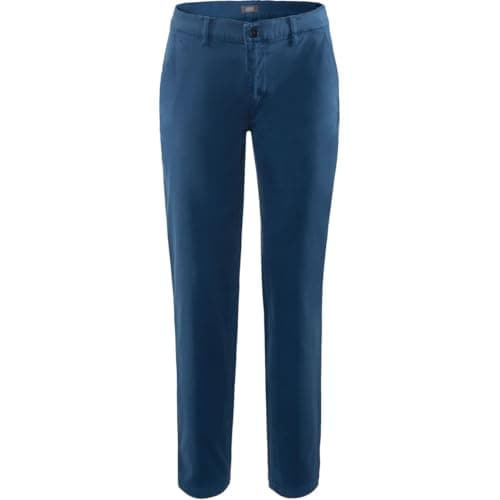 Living Crafts - NORIK | Chino - Vielseitig kombinierbare Herren-Chinos, Bio-Baumwolle, Peach Finish, Elasthan (33L, Nordic Fjord) Bio Öko