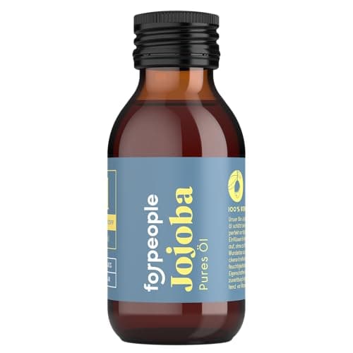 forpeople BIO Jojobaöl 100ml · 100% pures Jojoba Öl für Kosmetik · Gesicht, Körper und Haare · Kaltgepresst, Vegan, Parfumfrei · Höchste Qualität Bio Öko Vegan