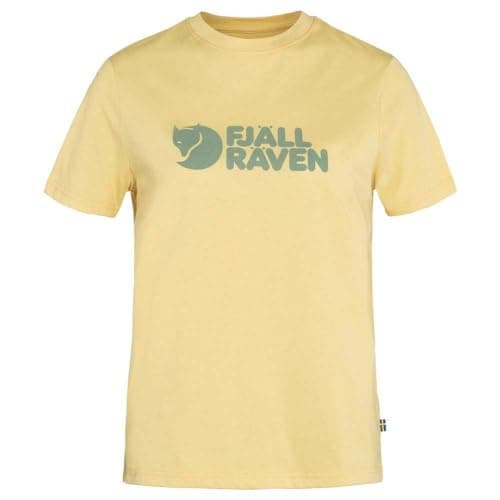 Fjällräven Damen Logo T-Shirt, Mais Yellow, L Bio Öko