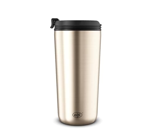 alfi ISO COFFEE MUG, gold champagner, Isolier-Trinkbecher 0,40 l, Kaffeebecher to go, spülmaschinenfest, BPA-frei, hält 4h heiß und 8h kalt, Becher für unterwegs Öko