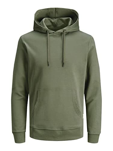JACK & JONES Herren JJEBASIC Sweat Hood NOOS 12182537, Dusty Olive/REG, XL