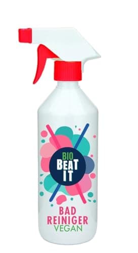 BIO BEAT IT Veganer, Öko-Badreiniger, biologisch abbaubar ohne Konservierungsstoffe, Alkohole und Mikroplastik. Unbedenklich für Mensch, Tier, Allergiker und Haushalte mit Kindern. (Universal) Bio Öko Vegan