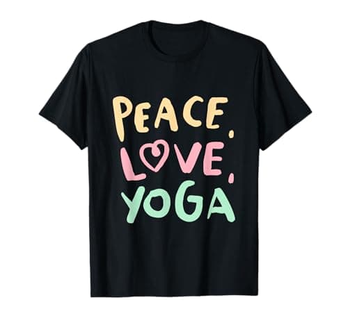 Peace Love Yoga. Meditation Namaste Yogi Sport Fitness T-Shirt Vegan