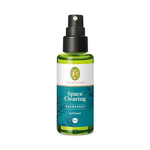 PRIMAVERA Raumspray Space Clearing bio 50 ml - Weißtanne, Rhododendron und Wacholderbeere - Aromadiffuser, Aromatherapie - befreiend - vegan Bio Vegan