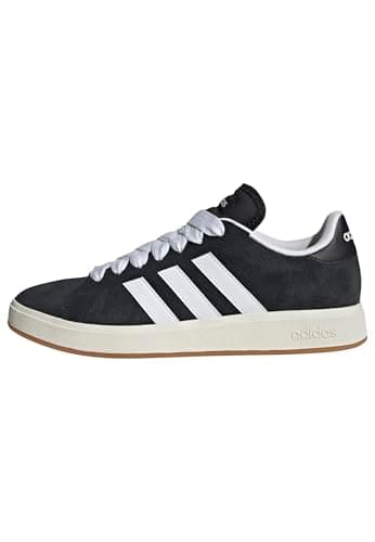 adidas Herren Grand Court Base 00s Shoes, Core Black/Cloud White/Gum, 40 EU