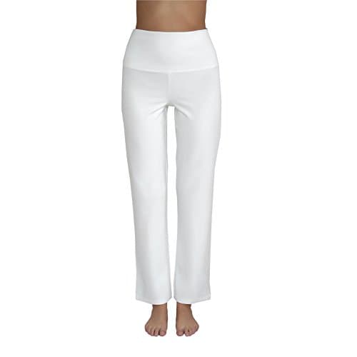 Leela Cotton Damen Yoga-Hose Bio-Baumwolle/Elasthan, Natur, Gr. M